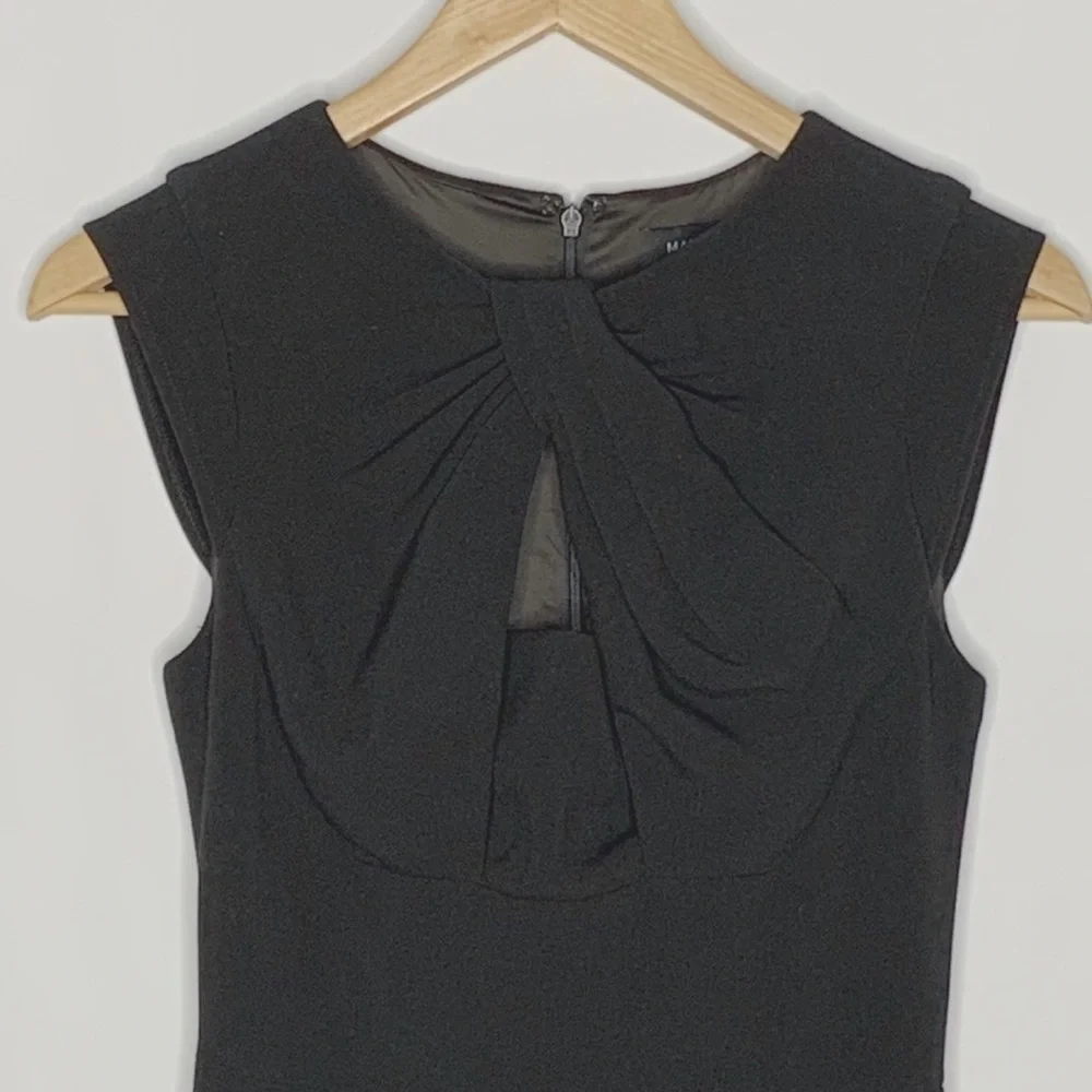 MARCIANO by Guess Retas Black Sheath Dress Keyhole Cocktail Size 2